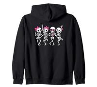 Squelette Crew Rubans Roses pour la Sensibilisation au Cancer du Sein Sweat à Capuche