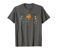 Squelette Dance Party Under Moon With Bats T-Shirt