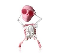 Squelette Dancing Toy - Figurine de crâne dansant à visser, jouet d'Halloween crâne à remontage, décoration de table basse pour jeunes garçons, filles, femmes, hommes