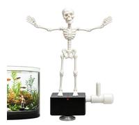 Squelette Dansant Bulleur d'Aquarium Animé Bulleur Squelette Halloween