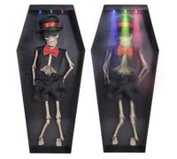 Squelette dansant dans un cercueil 33 5 cm