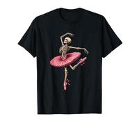 Squelette Danseuse de Ballet effrayante Ballerine Halloween fête T-Shirt