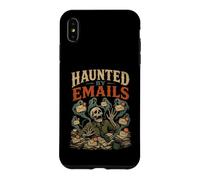 Squelette de Bureau d'halloween hanté par e-mails Halloween Coque pour iPhone XS Max