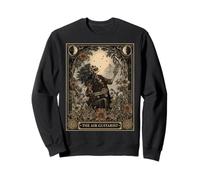 Squelette de Carte de Tarot The Air Guitarist Air Guitar Player Sweatshirt