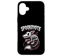 Squelette de Coyote Effrayant pour Halloween Coque pour iPhone 16 Plus