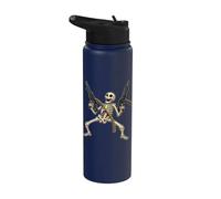 Squelette de dessin animé TDAH et squelette d'autisme Stainless Steel Insulated Water Bottle