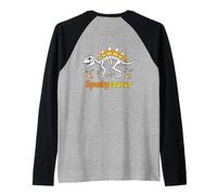 Squelette de Dinosaure Spookysaurus Halloween avec Bonbon maïs Manche Raglan