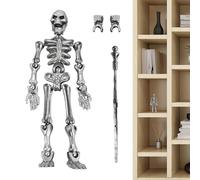 Squelette de figure d'action, figures squelettes pour les ,Jouet sensoriel flexible Figure | Modèle d'assemblage complet flexible pour la bibliothèque de bureau, artisanat de la décoration d'Halloween