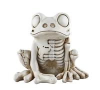 Squelette de grenouille effrayant - Tête de mort gothique, figurine hantée | Décoration de bureau effrayante, décoration de salon sur le thème de l'horreur ajoutant une ambiance étrange, décoration de