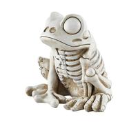 Squelette de grenouille royale, grenouilles squelettiques - Crâne d'animal décoratif pour la maison | Sculpture de statuette de crâne de grenouille, statues de décoration de bureau pour la