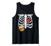 Squelette de Grossesse Burger Xray Halloween Soon to Be Dad Débardeur