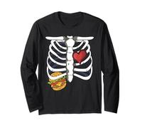 Squelette de Grossesse Burger Xray Halloween Soon to Be Dad Manche Longue