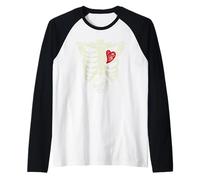 Squelette de Grossesse Burger Xray Halloween Soon to Be Dad Manche Raglan