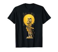 Squelette de Guerrier - Armure partielle Jaune avec Soleil Dramatique T-Shirt