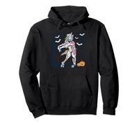 Squelette de Licorne drôle Halloween Dab Dance Magical Sweat à Capuche