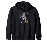 Squelette de Licorne drôle Halloween Dab Dance Magical Sweat à Capuche