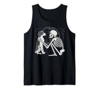 Squelette de Lune épagneul Breton Halloween Amoureux des Chiens Débardeur