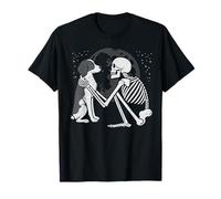 Squelette de Lune épagneul Breton Halloween Amoureux des Chiens T-Shirt
