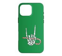 Squelette de Noël en Forme de Main de Canne à Sucre d'orge Coque pour iPhone 16 Pro Max