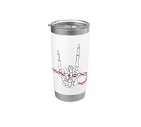 Squelette de Noël en forme de main de canne à sucre d'orge Gobelet isotherme en acier inoxydable double paroi