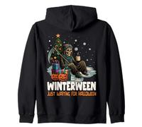 Squelette de Noël pour l'hiver, Juste en Attendant Halloween Sweat à Capuche