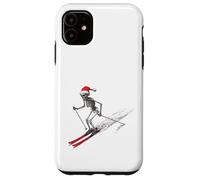 Squelette de Noël, Ski, Skieur, Montagne, Hiver, Original Coque pour iPhone 11