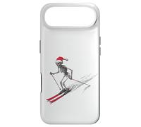 Squelette de Noël, Ski, Skieur, Montagne, Hiver, Original Coque pour iPhone Air