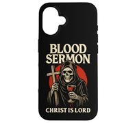 Squelette de Sang chrétien Gothique Christ est Seigneur Christcore Coque pour iPhone 16