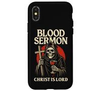 Squelette de Sang chrétien Gothique Christ est Seigneur Christcore Coque pour iPhone X/XS