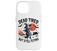 Squelette de sorcière Dead Tired But Still Flying Coque pour iPhone 14