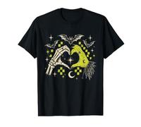 Squelette de sorcière Mains cœur Gothique Halloween céleste T-Shirt Graphique avec Valeur