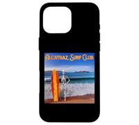 Squelette de Surf Amusant : Alcatraz Surf Club Coque pour iPhone 16 Pro Max