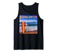 Squelette de Surf Amusant : Alcatraz Surf Club Débardeur