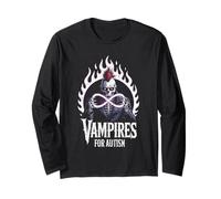 Squelette de Vampires pour autisme avec Symbole de l'infini Style Punk Manche Longue