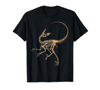 Squelette de vélociraptor, ossements fossiles, paléontologie T-Shirt