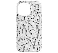 Squelette de Yoga méditant Yogi Zen Poses Halloween Motif Coque pour iPhone 14 Pro Max