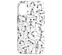 Squelette de Yoga méditant Yogi Zen Poses Halloween Motif Coque pour iPhone 16