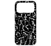 Squelette de Yoga méditant Yogi Zen Poses Halloween Motif Coque pour iPhone 17 Pro Max