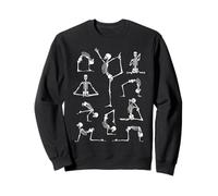 Squelette de Yoga méditant Yogi Zen Poses Halloween Motif Sweatshirt