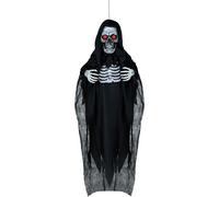 Squelette Décoration Halloween Effrayant Figure Suspendue Horror Requisit, couleur : noir