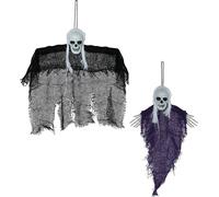 Squelette Décoration Halloween Fantômes Personnages d'horreur suspendus Fantôme Effrayant Décoration d'Halloween Fête Squelette Esprit Creepy Décoration d'Halloween Cimetière Grim Reaper, couleur : no