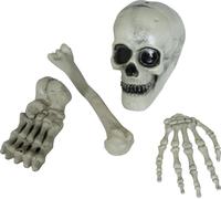 Squelette Décoration Horreur Crâne Ossements Set Fête d'Halloween, couleur : blanc