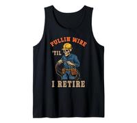 Squelette d'électricien Tireur de Fil Je Prends ma Retraite Débardeur