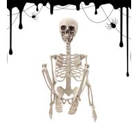 Squelette d'halloween - 60 cm - Squelette d'halloween - Décoration d'extérieur - Os Humains Pliables - Décoration pour Bureau, Femmes, fêtes, Jardin