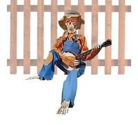 Squelette D'Halloween - Décoration Musicale De Squelette Posable Avec Des Yeux Et Du Son Brillant | Spooky Holiday Sprop Pour Jardin, Cheminement, Maison Hantée, Porche, Affichage De Magasin De Détail