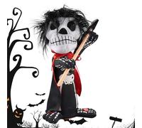 Squelette d'Halloween - Figure Effet sonore Décoration oculaire | Figure avec squelette | Décor de squelettes sonores effrayants | Figurines squelettes, petites figures squelettes0n, effrayant effraya