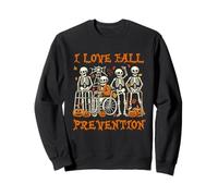 Squelette d'halloween I m Love Prévention des Chutes Physiothérapie Sweatshirt