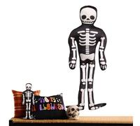 Squelette d'halloween - Peluche | 40 cm | Squelette Humain Portable, en os rempli, pour, Maison, canapé, lit, Bureau, canapé, Petite décoration, décoration de Maison de Vacances
