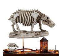 Squelette D'Hippopotame Halloween - Squelette D'animal Réaliste Pour Décorations D'Halloween | Nouveauté Figure Squelette D'Hippopotame, Idéal Pour Créer Une atmosphère Spectrale Aux Fêtes, Dans Les C
