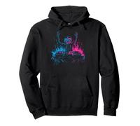 Squelette DJ Halloween Partygoer Music Lover Party Sweat à Capuche